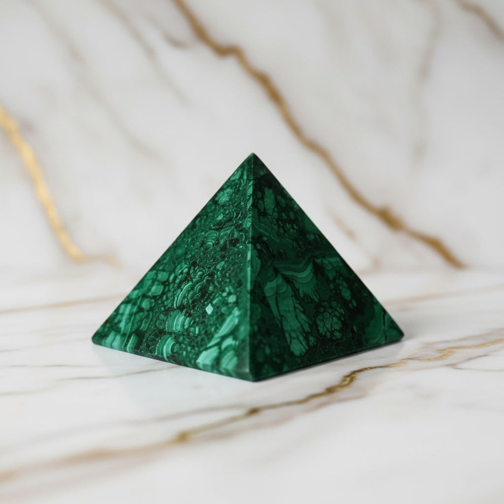 Malachit Pyramide – Schutzstein & Energie CrystalScents