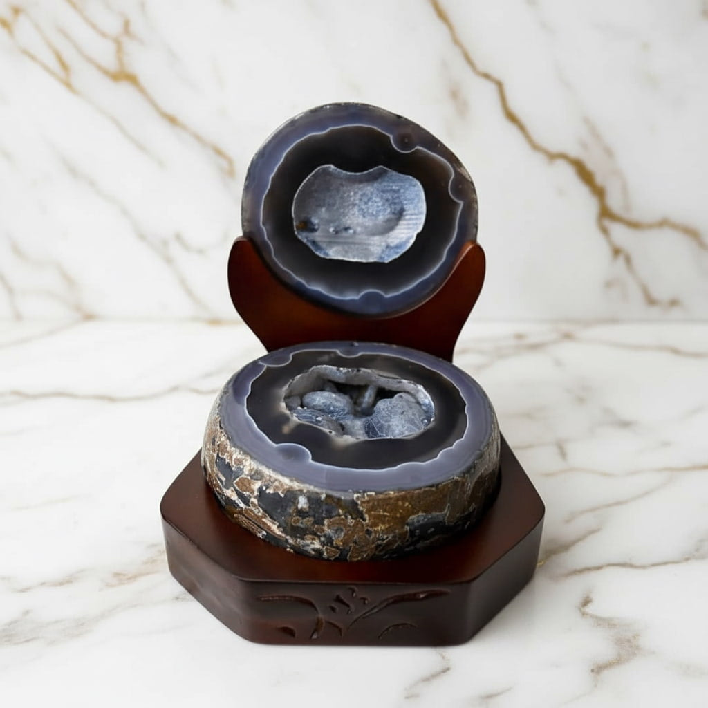 Achat Truhe auf dekorativer Basis CrystalScents