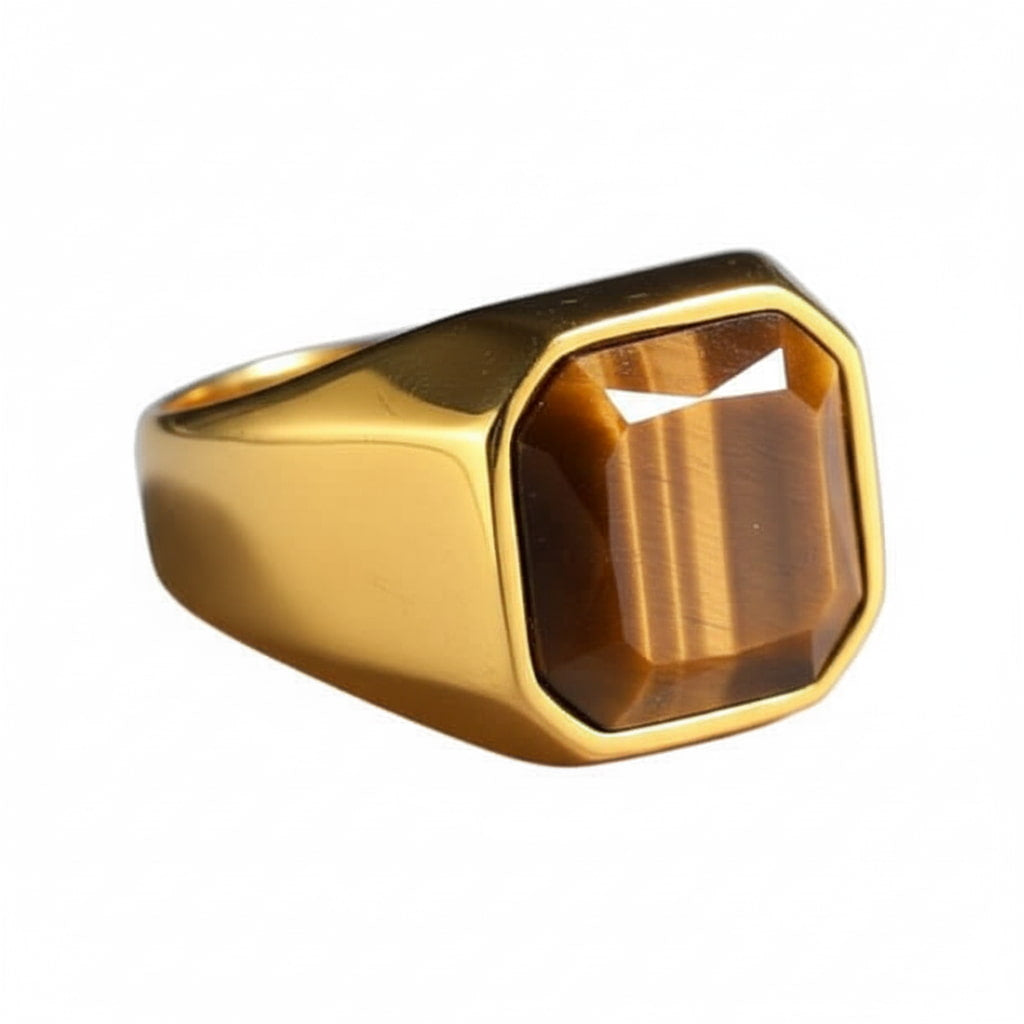 Tigerauge Ring - Kraftvolle Akzente CrystalScents