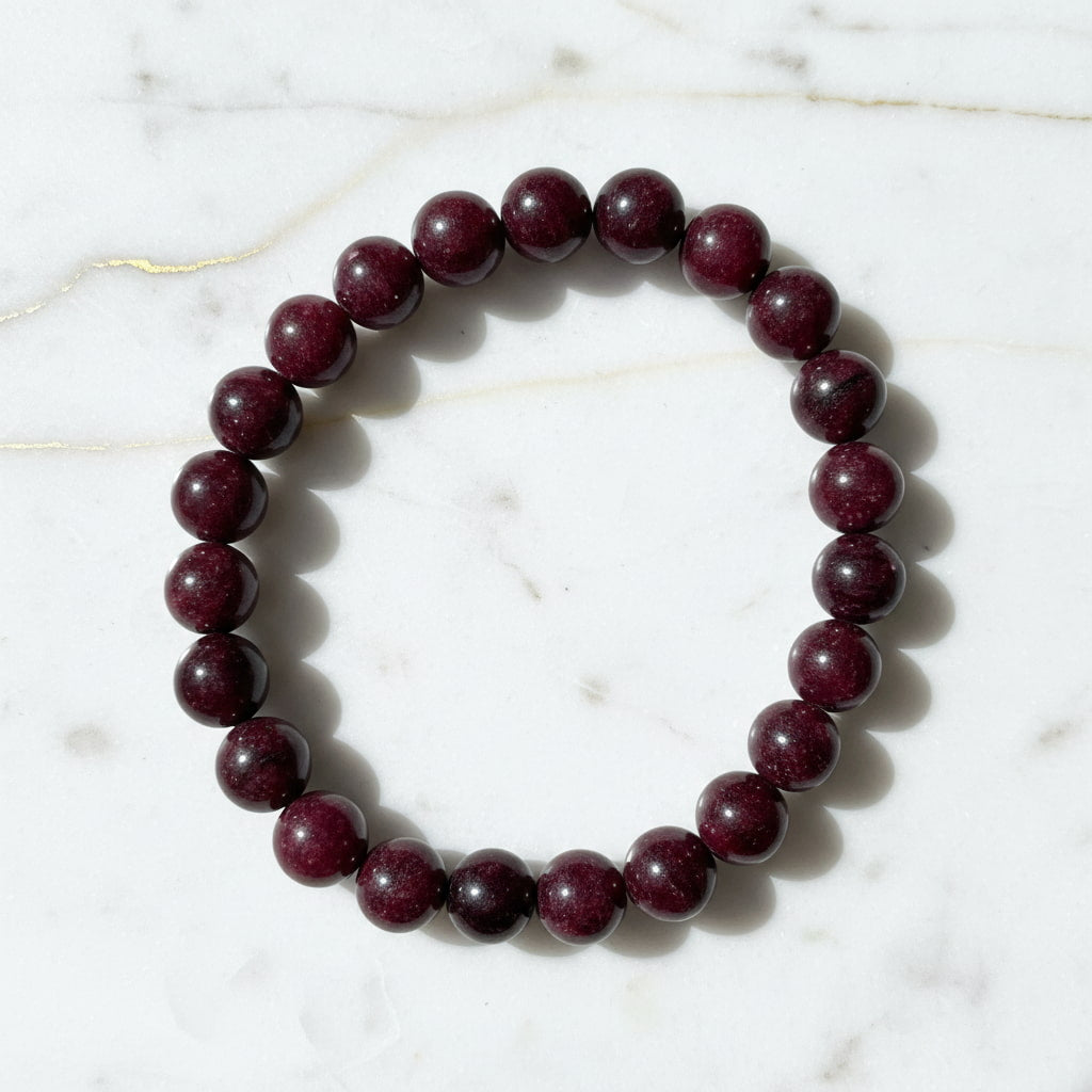 Granat Kugelarmband – Kraft & innere Stärke CrystalScents