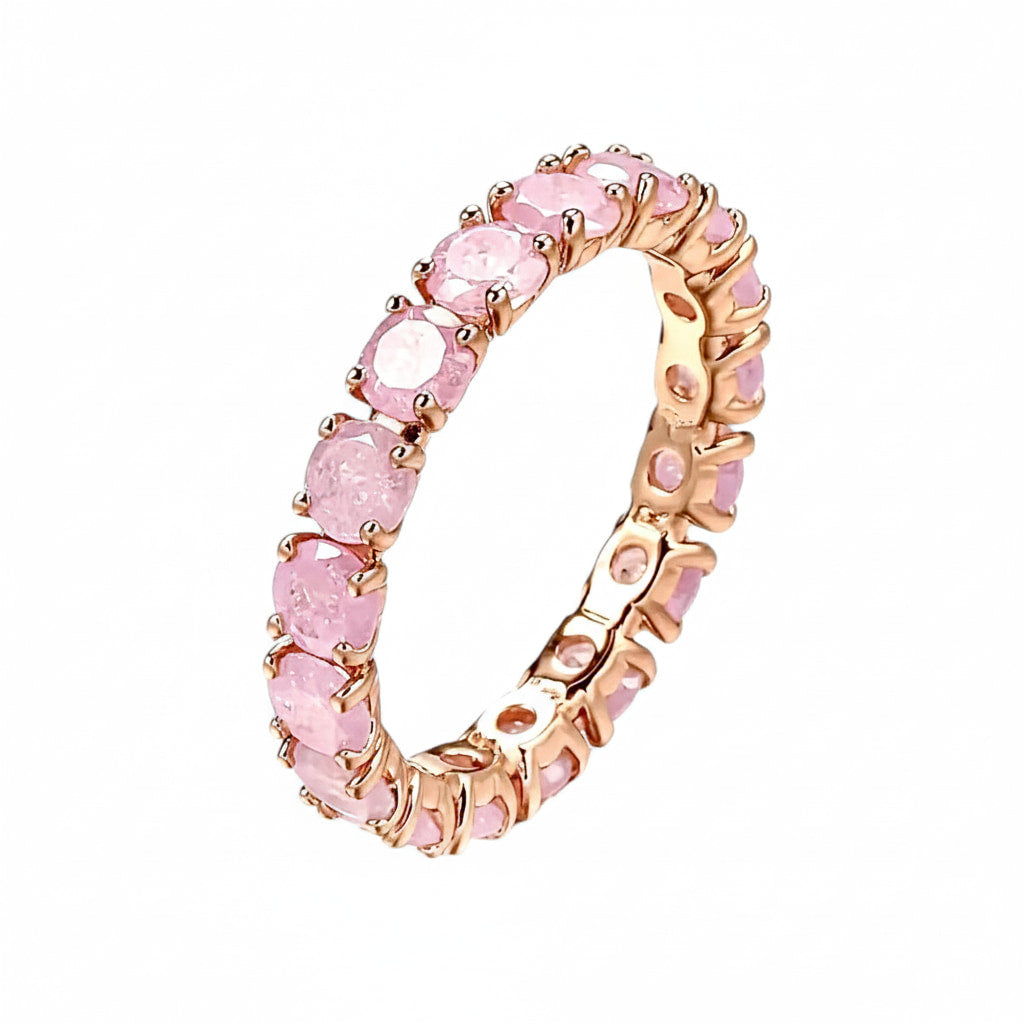 Ring Rosa – Elegantes Schmuckstück mit funkelndem Highlight CrystalScents