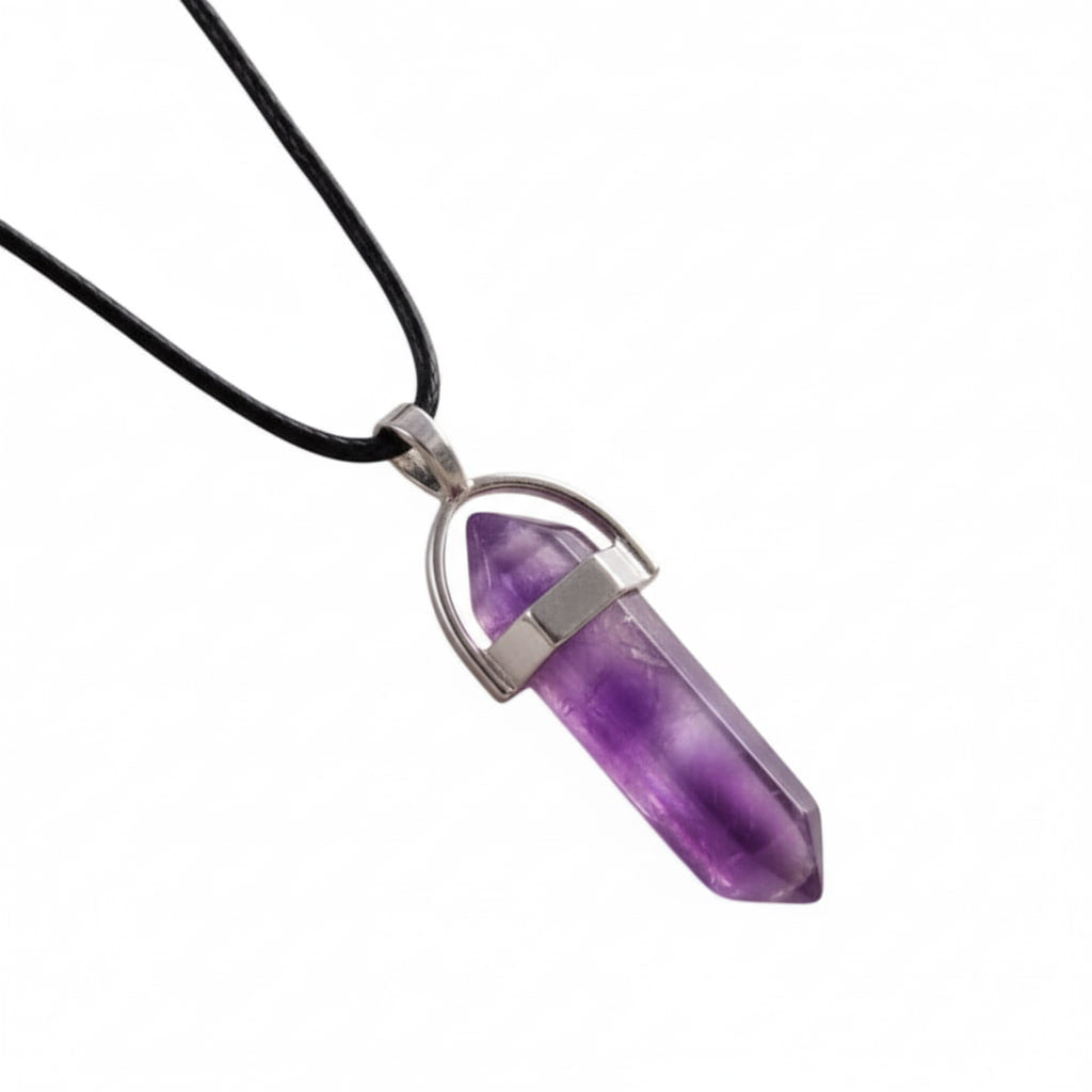 Amethyst Halskette - Doppelender CrystalScents