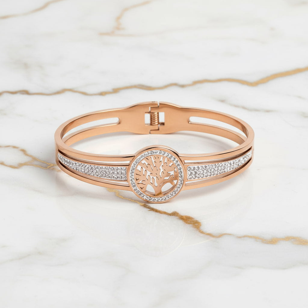 Armband Roségold – Baum des Lebens CrystalScents
