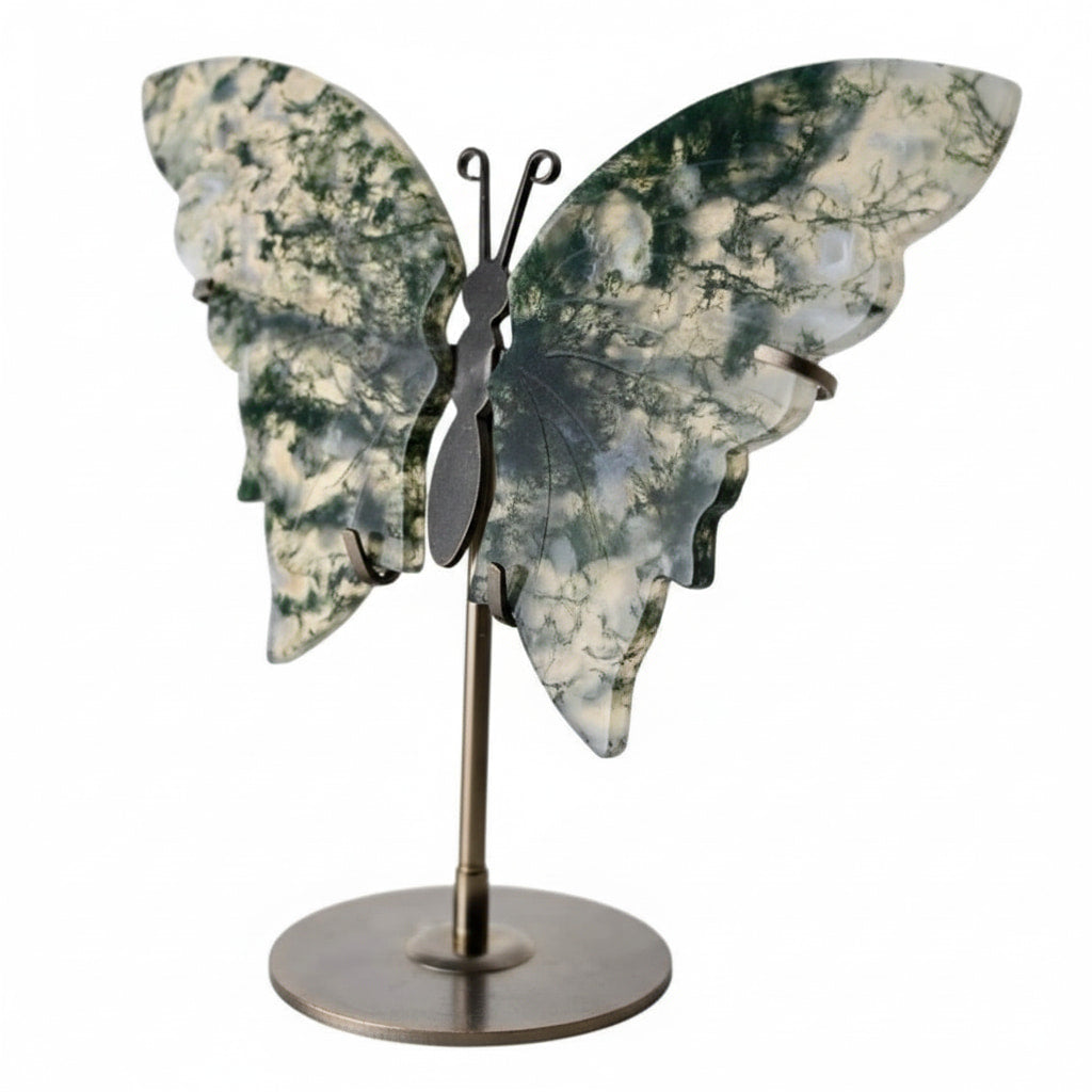 Moosachat Schmetterling - Natur & Balance CrystalScents