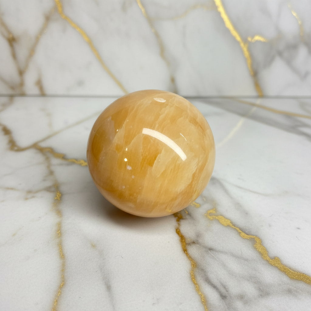 Calcit Kugel - Freude & Licht CrystalScents