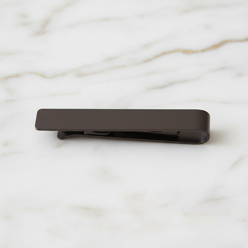 Krawattenklammer Wellenform in Schwarz – minimalistisches Design CrystalScents