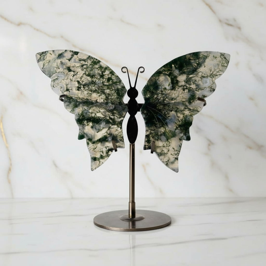 Moosachat Schmetterling - Natur & Balance CrystalScents
