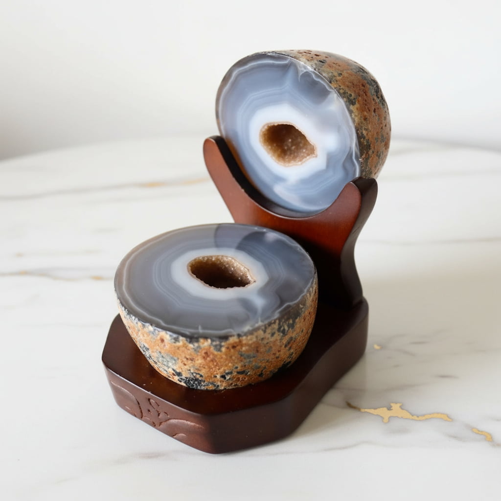 Achat Truhe auf dekorativem Podest CrystalScents