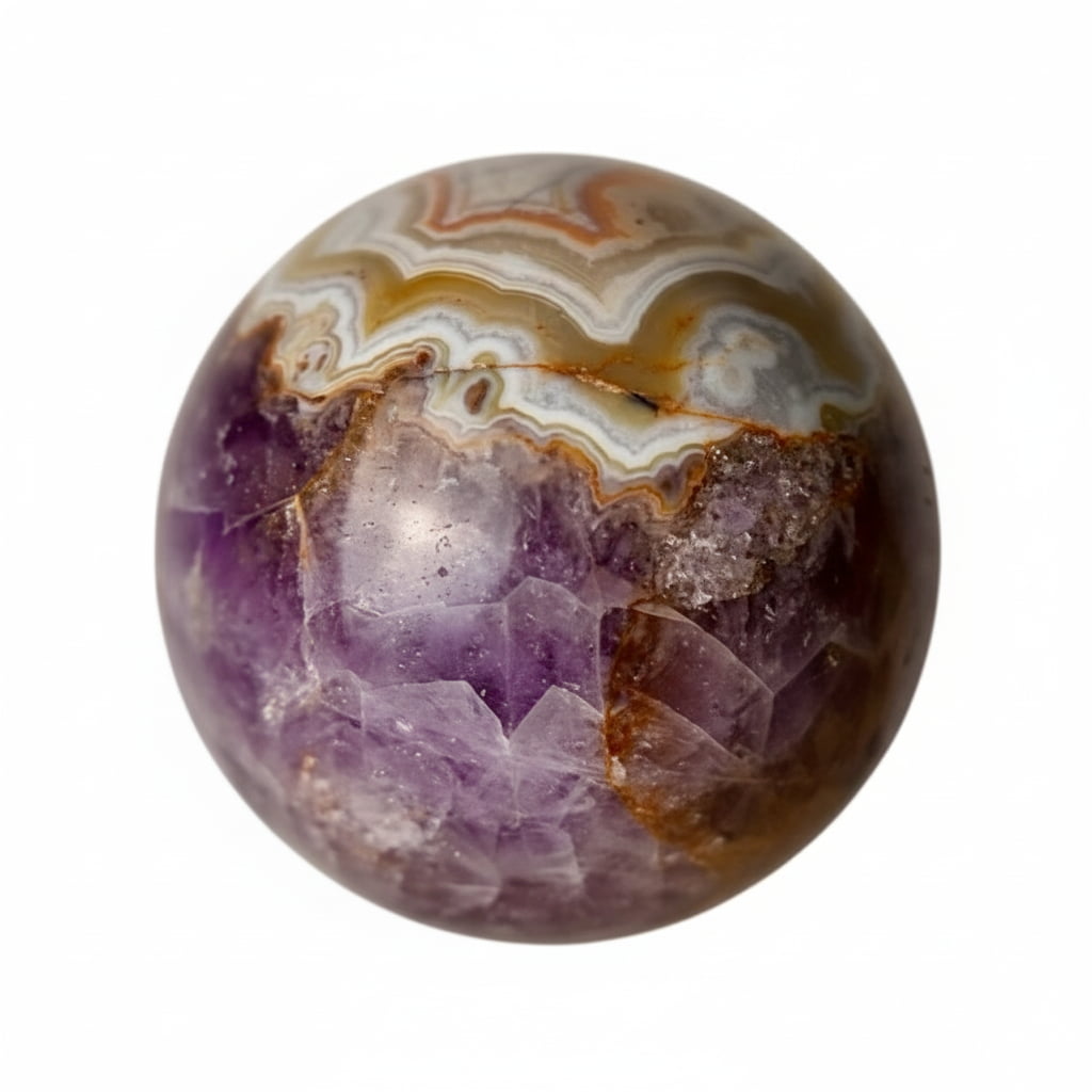 Amethyst Achat Kugel – Eleganter Wohn- & Meditationsbegleiter CrystalScents