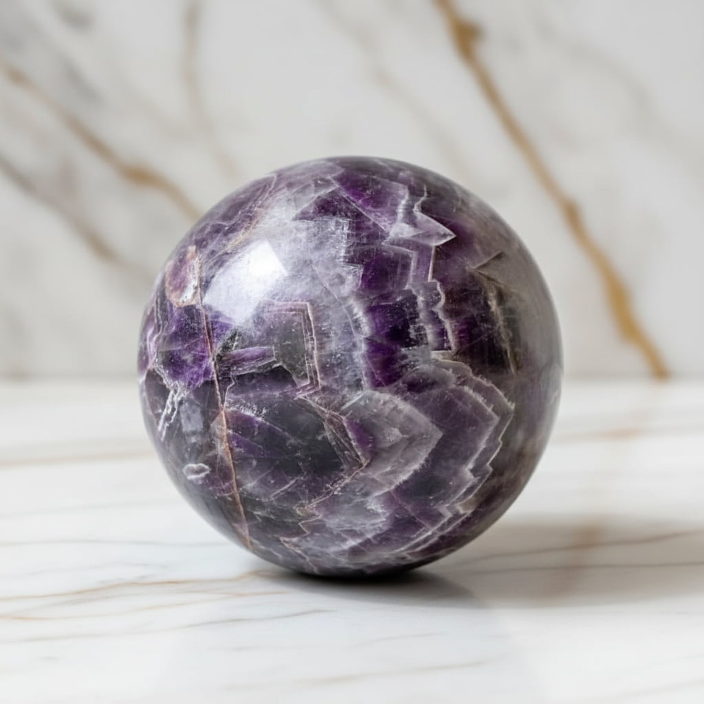 Sehr große Amethyst Kugel – Meditation, Raumenergie & Harmonie CrystalScents