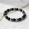 Obsidian Hämatit Kugelarmband – Schutz und Balance in einem CrystalScents