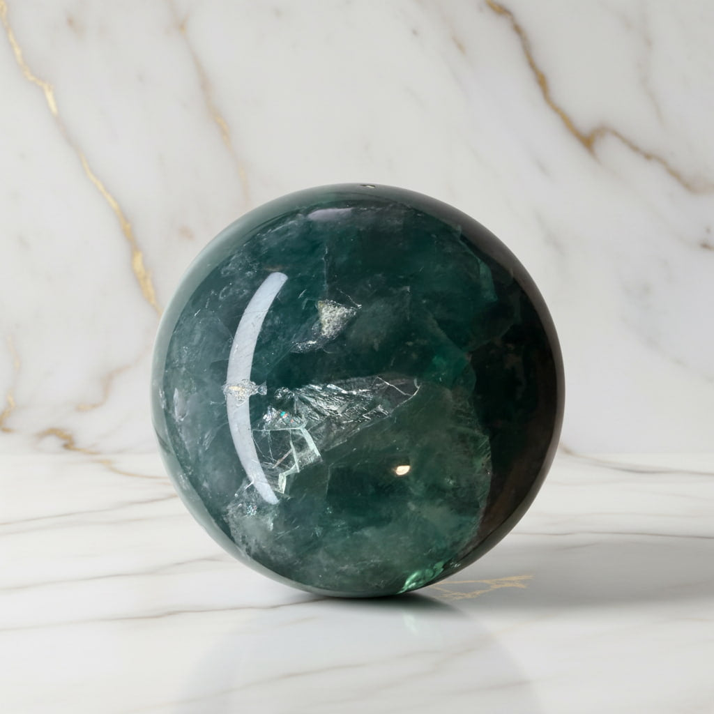 Fluorit Kugel – Kunstwerk der Natur CrystalScents