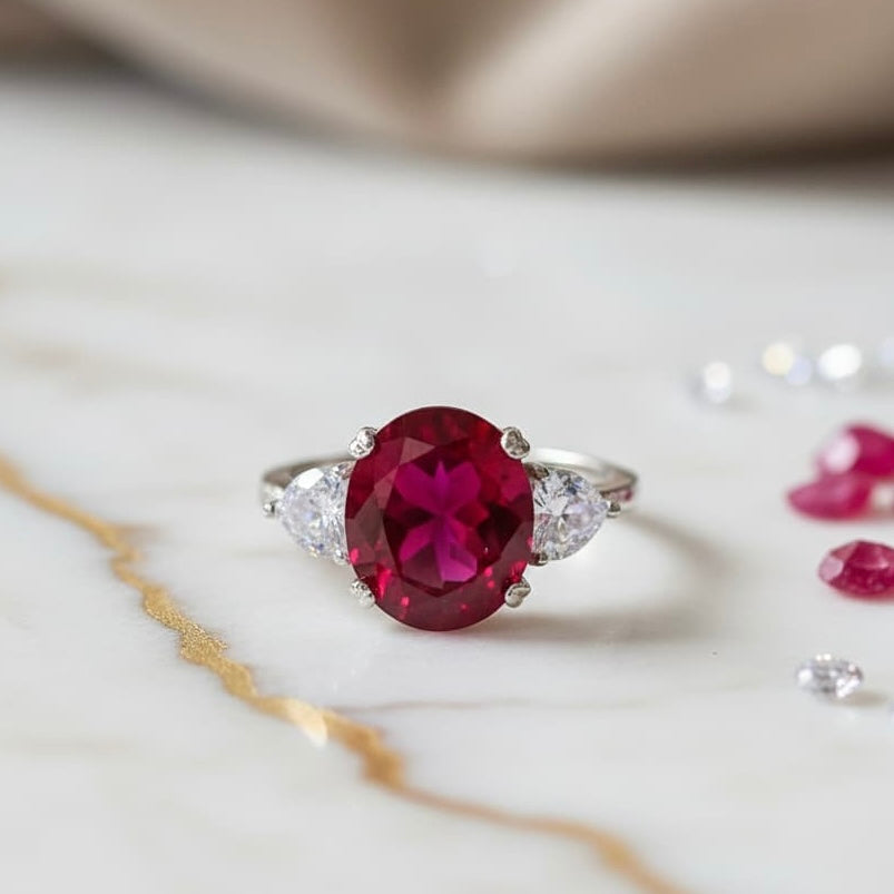 Rubin Ring - Selbstvertrauen & Energie CrystalScents