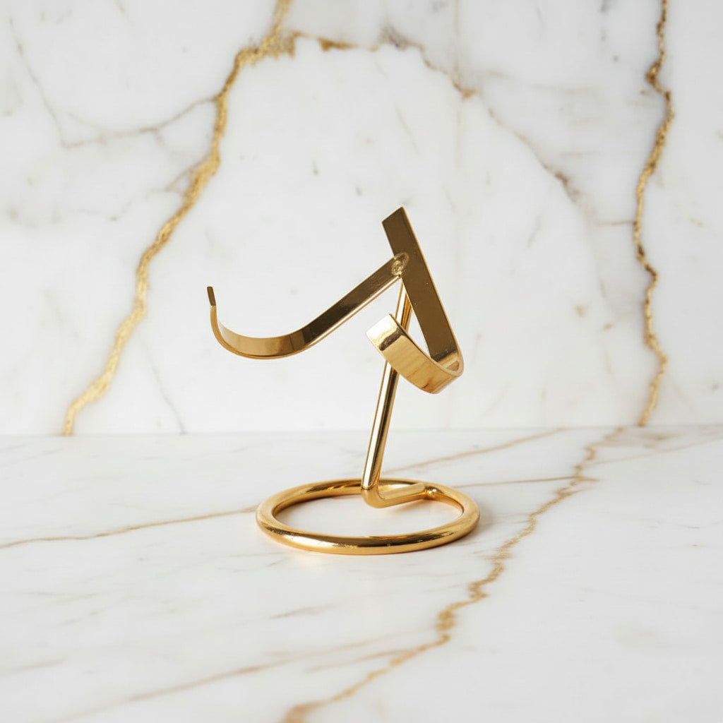 Kristallhalter Gold – Präsentation für deine Kristalle CrystalScents