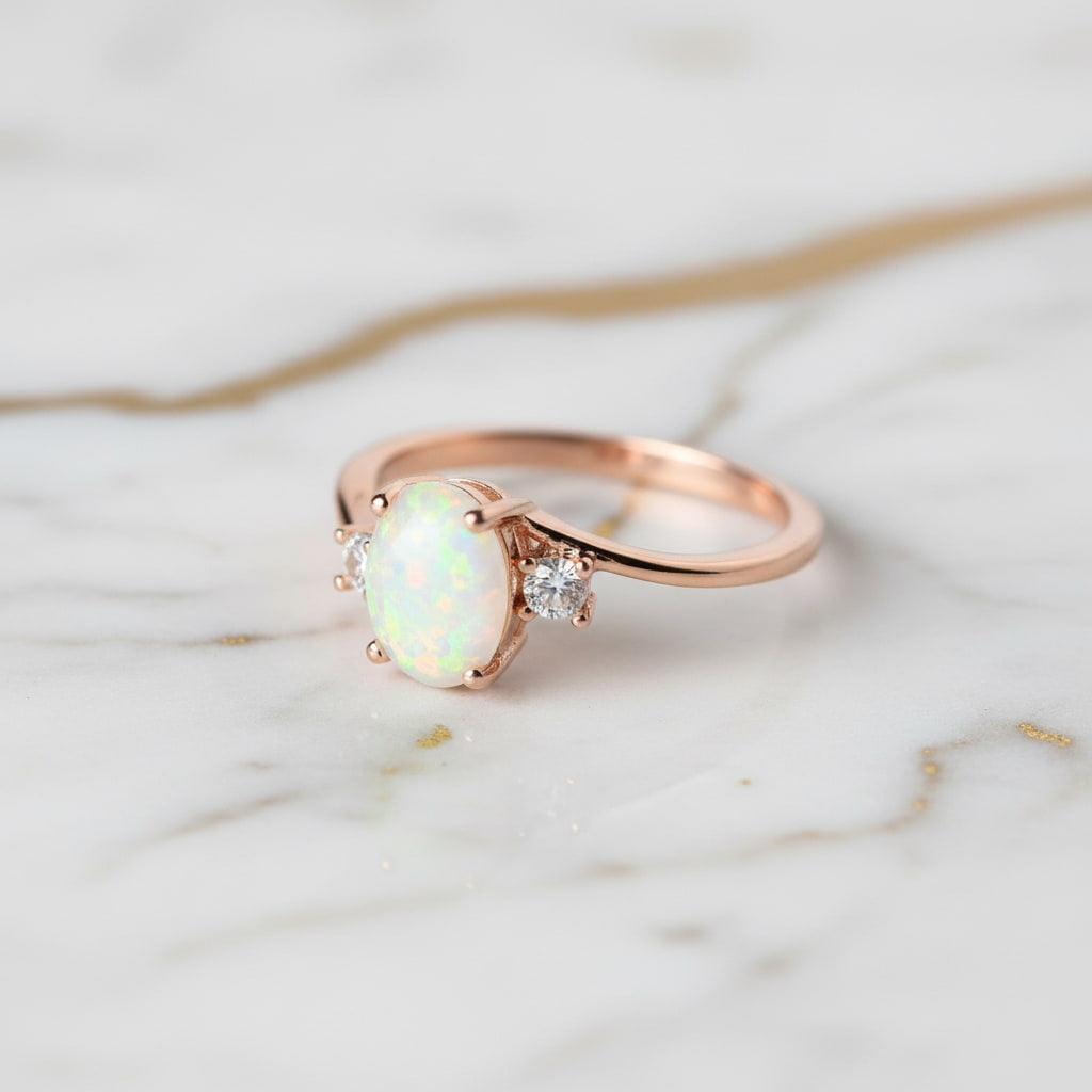 Opal Ring - Roségold & Filigran CrystalScents