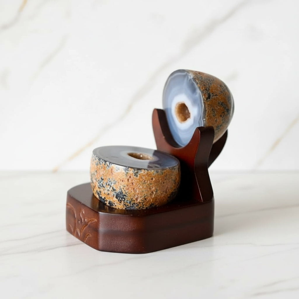 Achat Truhe auf dekorativem Podest CrystalScents