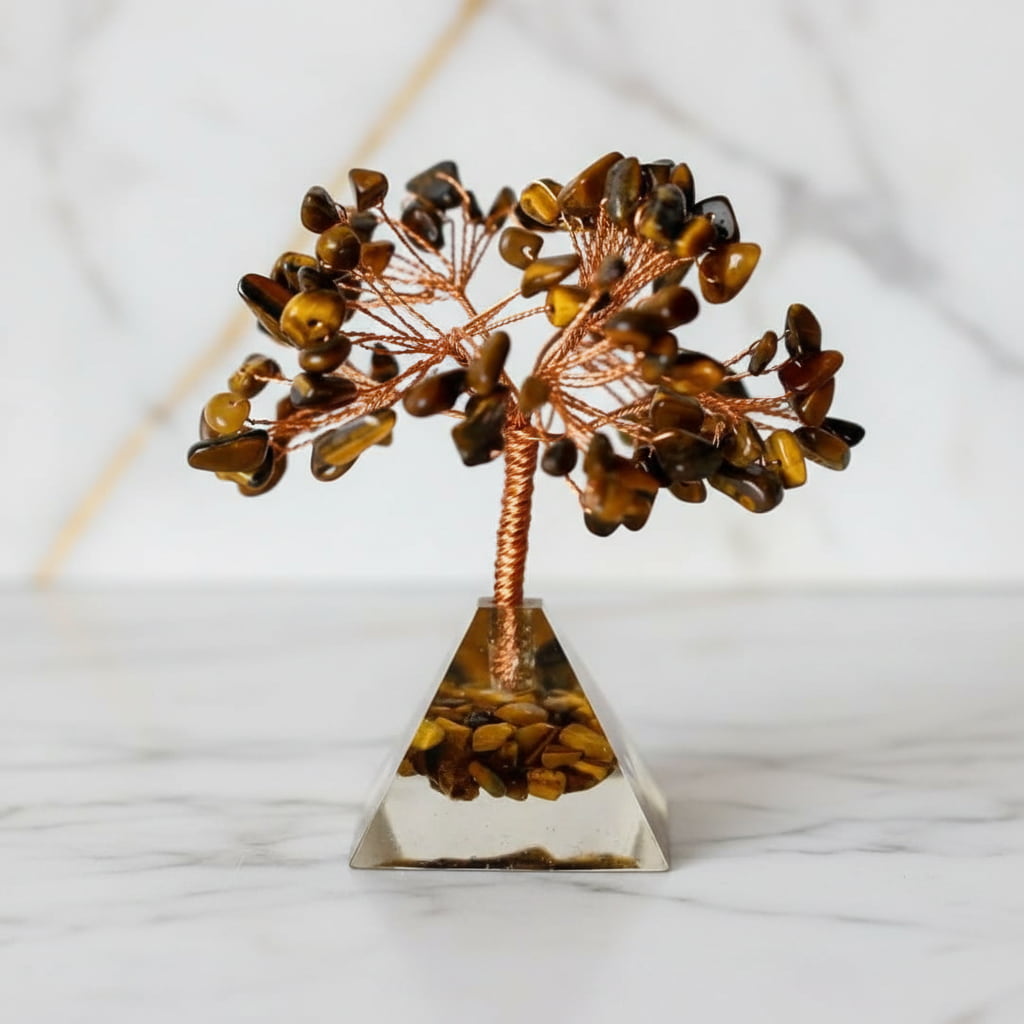 Tigerauge Baum - Kristallpyramide CrystalScents