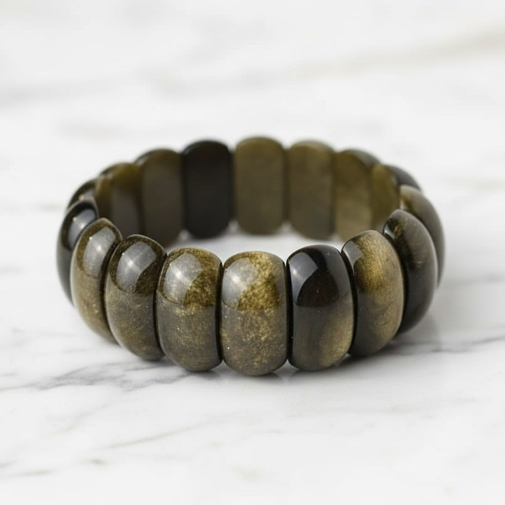 Gold Obsidian Armband - Ein schimmernder Blickfänger CrystalScents
