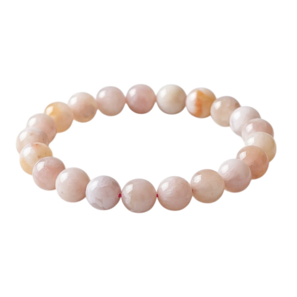 Kirschblüten Achat Kugelarmband - Frühlingstraum CrystalScents