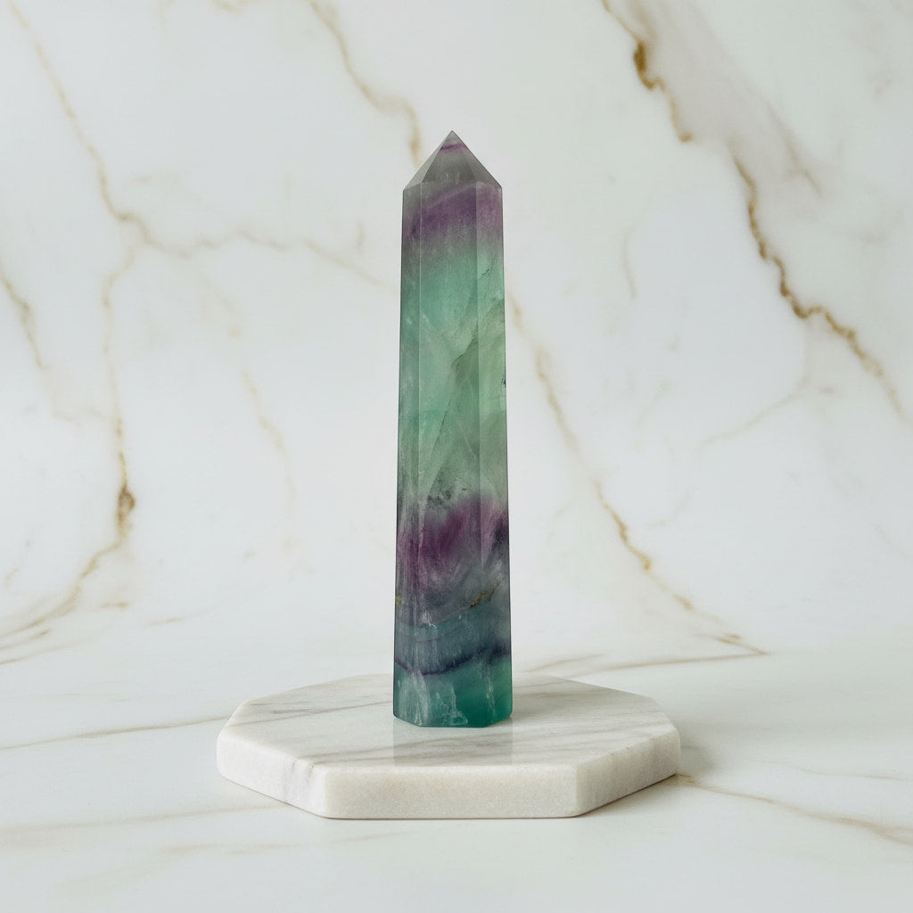 Fluorit Obelisk – Freiheit & Schönheit CrystalScents
