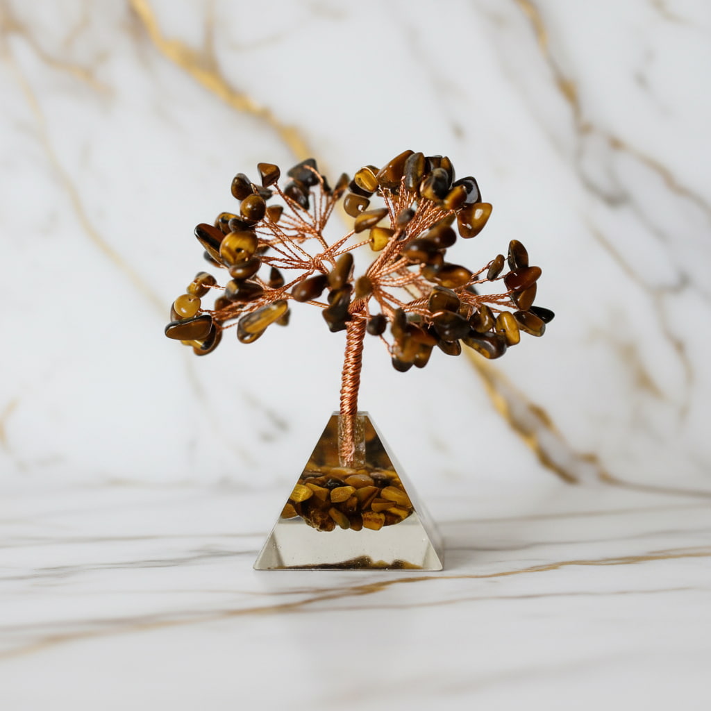 Tigerauge Baum - Kristallpyramide CrystalScents