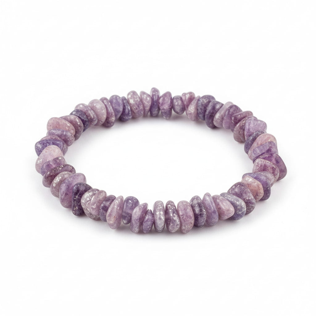 Lepidolith Splitterarmband – Balance, Gelassenheit & Geschenk CrystalScents