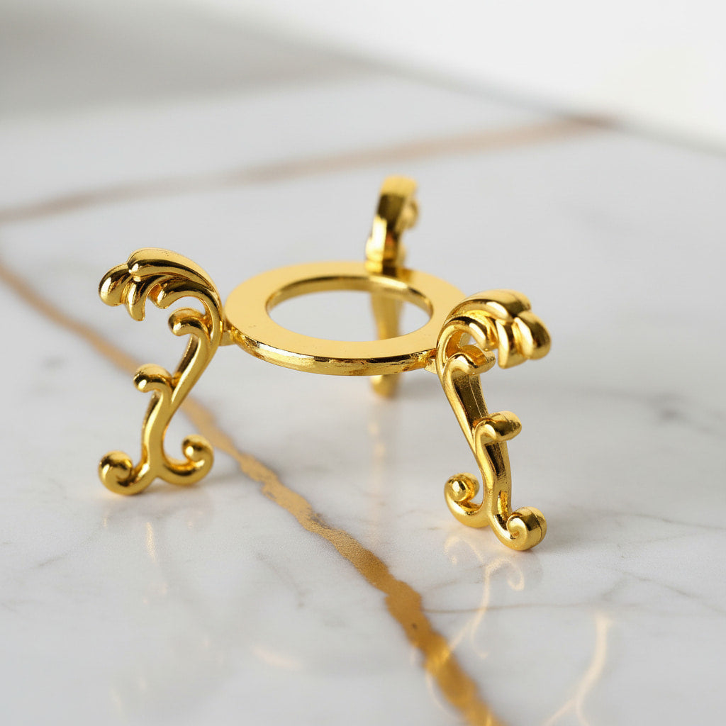 Kugelhalter Gold – Eleganter Halter für Lieblingskugeln CrystalScents