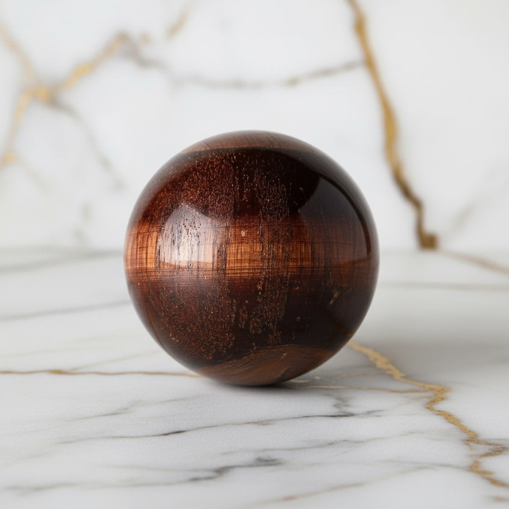 Tigerauge Kugel – intensives Rot CrystalScents