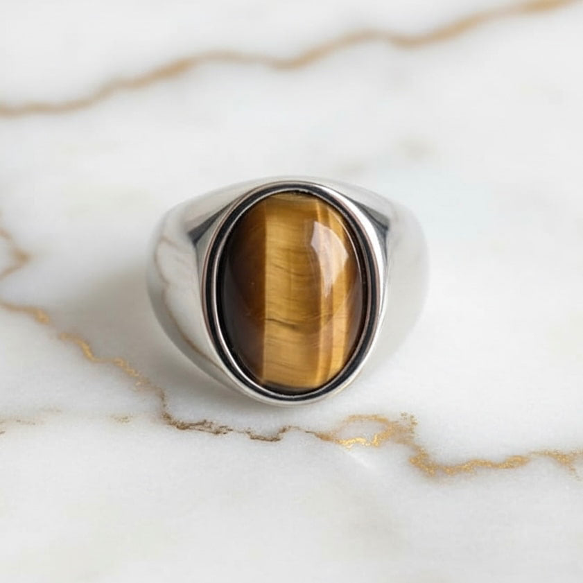 Tigerauge Ring - Schutz & Gelassenheit CrystalScents