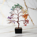 Chakra Baum in schwarzer Keramikschale CrystalScents