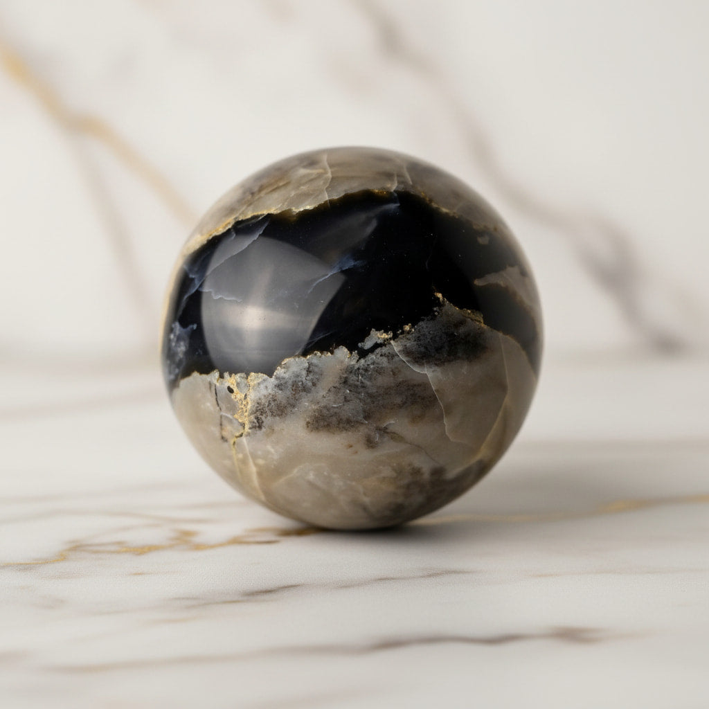 Achat Kugel – Kristallakzent mit leuchtender Magie CrystalScents