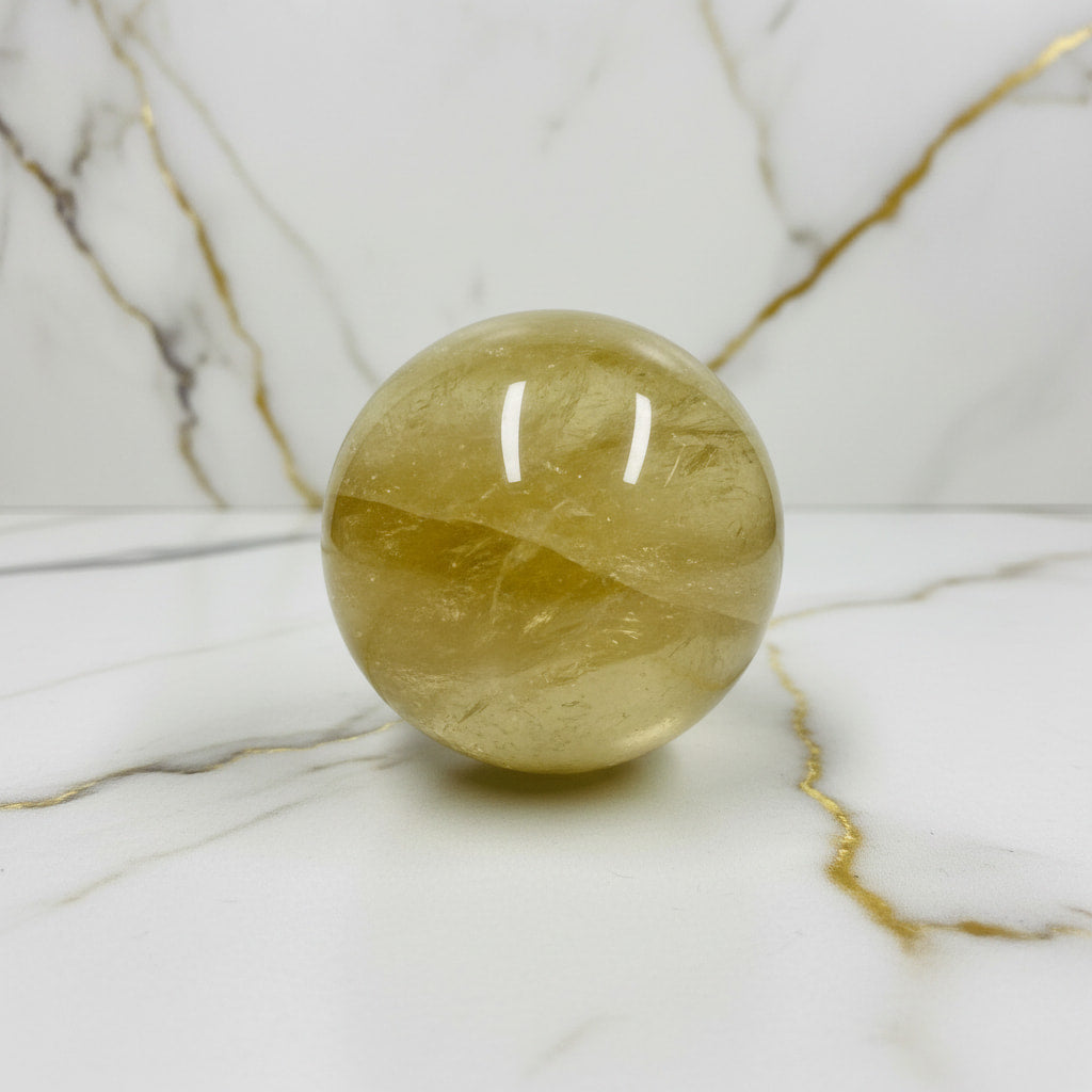 Citrin Kugel - Wärme & Energie CrystalScents