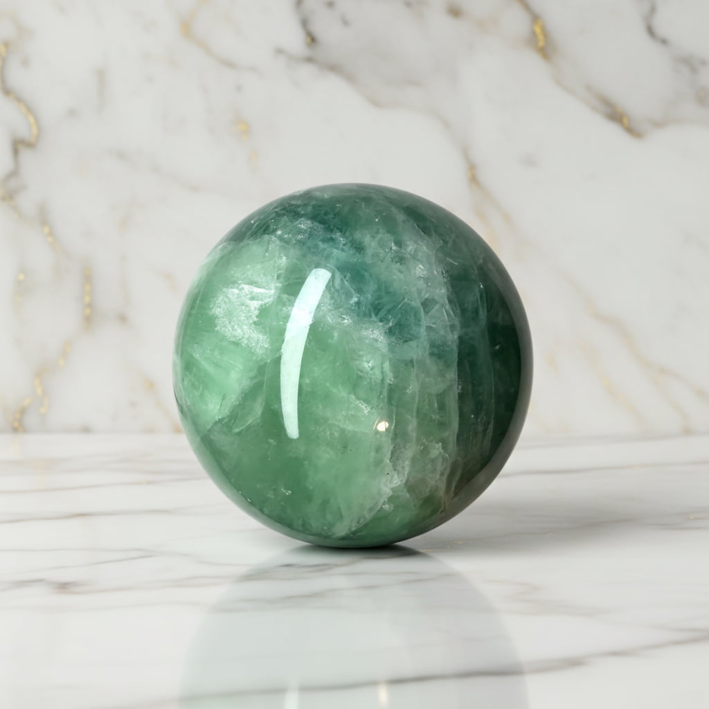 Fluorit Kugel – Balance & Kraft CrystalScents