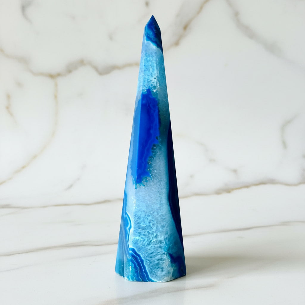 Achat Obelisk – für Meditation & Raumenergie CrystalScents