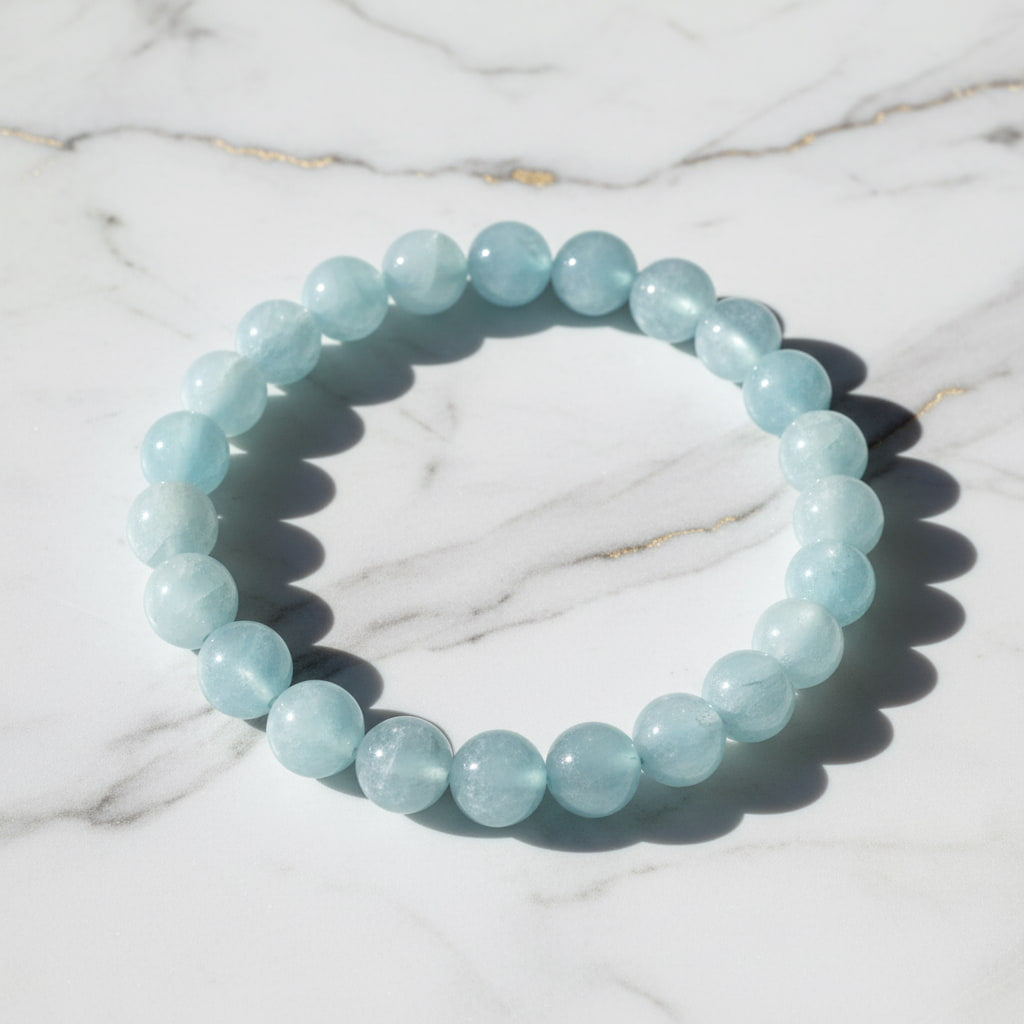Aquamarin Kugelarmband – Ruhe & Gelassenheit CrystalScents