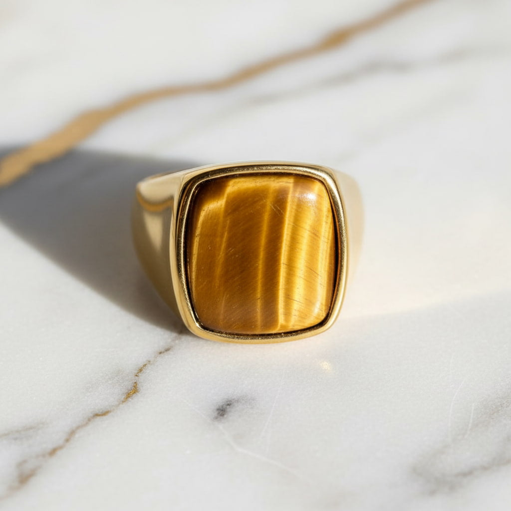 Tigerauge Ring – ausdrucksstarkes Schmuckstück CrystalScents