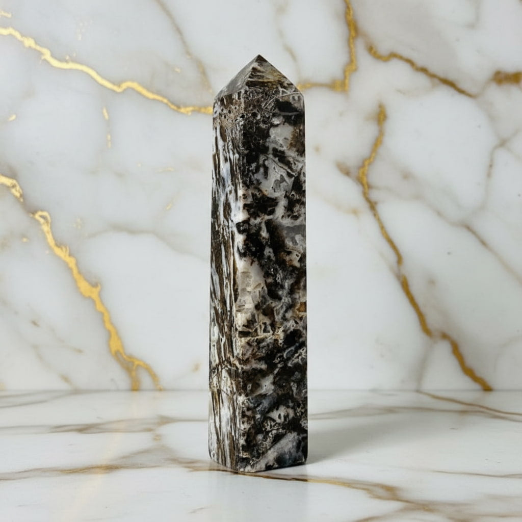 Großer Sphalerit Obelisk – Druzy Kristallhighlight CrystalScents