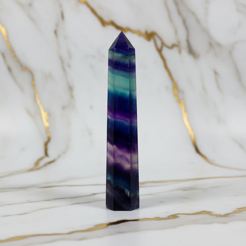 Fluorit Obelisk – Harmonische Farbmischung CrystalScents