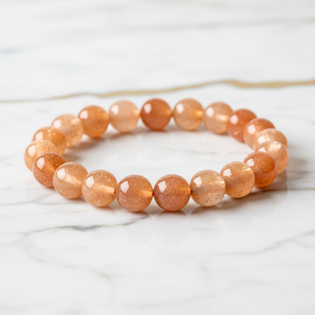 Sonnenstein Kugelarmband – Optimismus & Glück CrystalScents