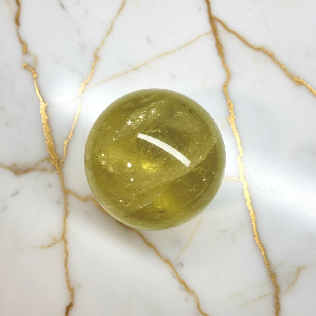 Citrin Kugel - Wärme & Sonne CrystalScents