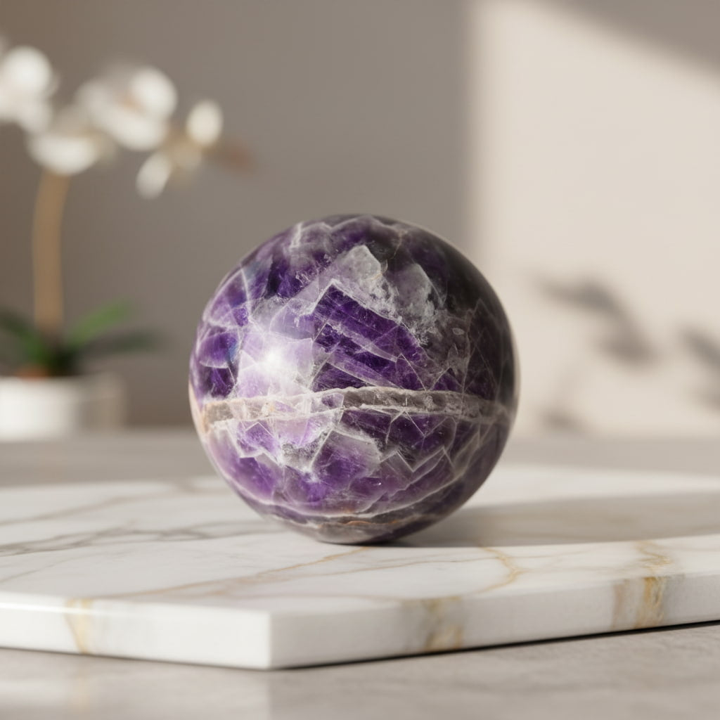 Große Amethyst Kugel – Harmonie & Ausstrahlung CrystalScents
