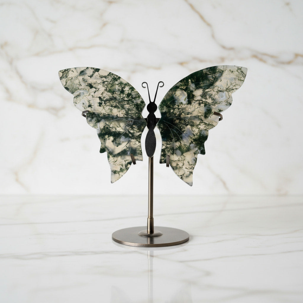 Moosachat Schmetterling - Natur & Balance CrystalScents