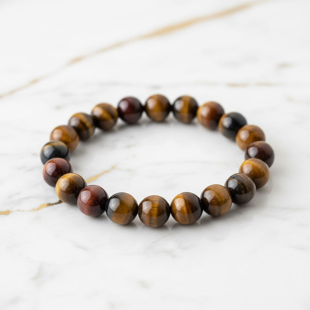 Tigerauge Kugelarmband - Schützender Begleiter CrystalScents