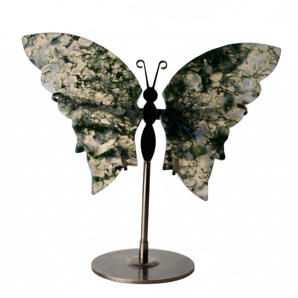 Moosachat Schmetterling - Natur & Balance CrystalScents