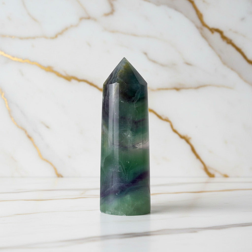 Fluorit Obelisk – Kraftvoll & Intensiv CrystalScents
