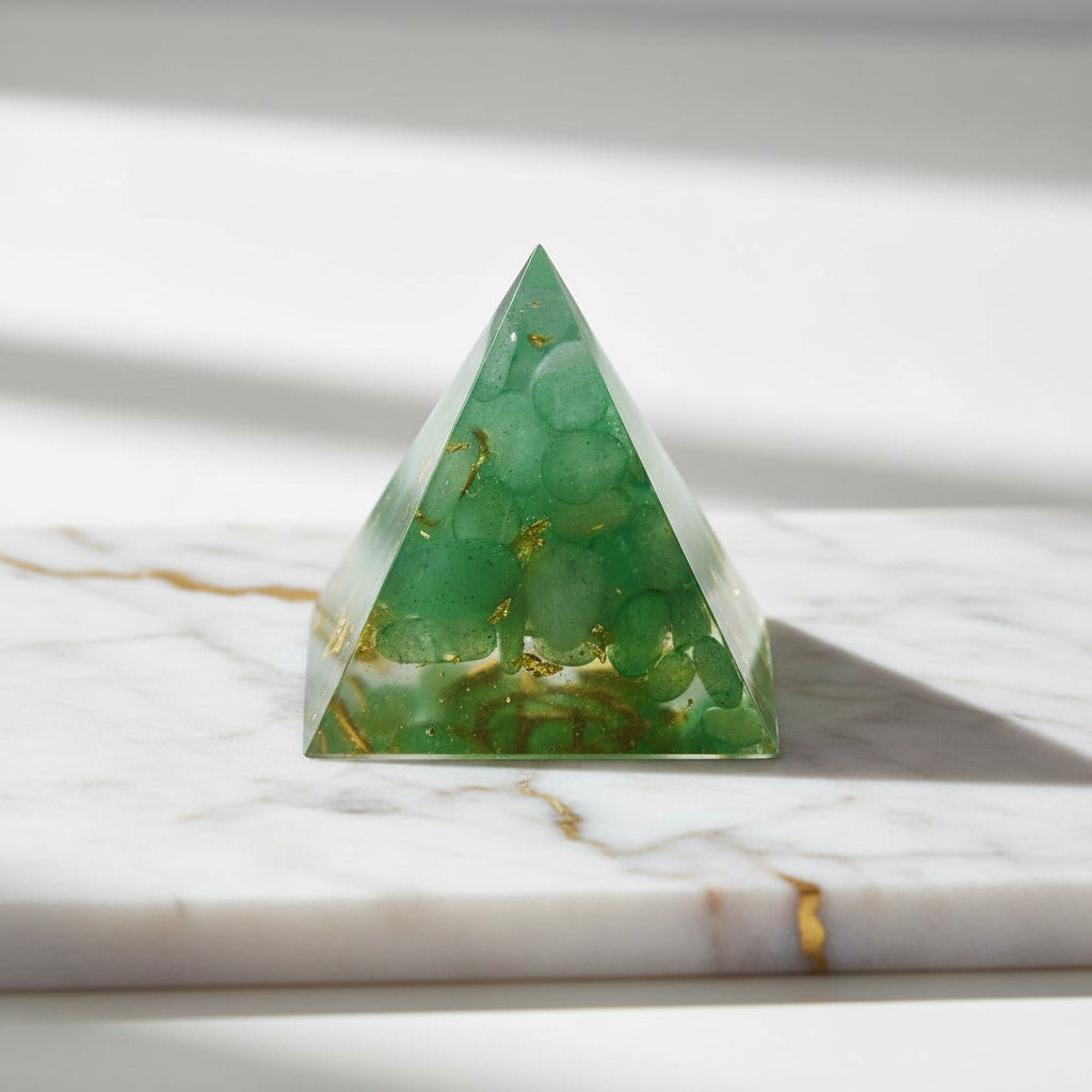 Mini Aventurin Pyramide – Frischer Akzent fürs Zuhause CrystalScents