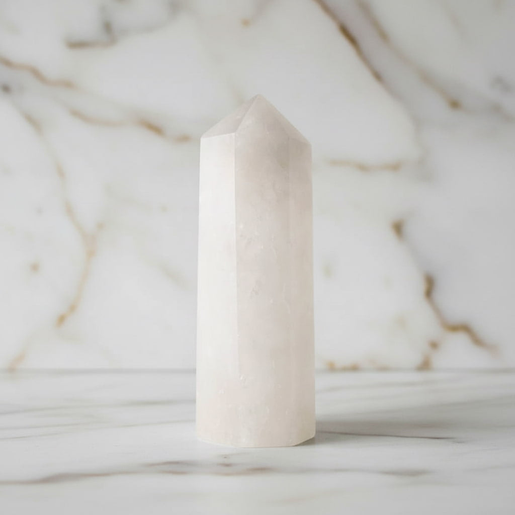 Großer Bergkristall Obelisk – Natürliche Quelle der Klarheit CrystalScents