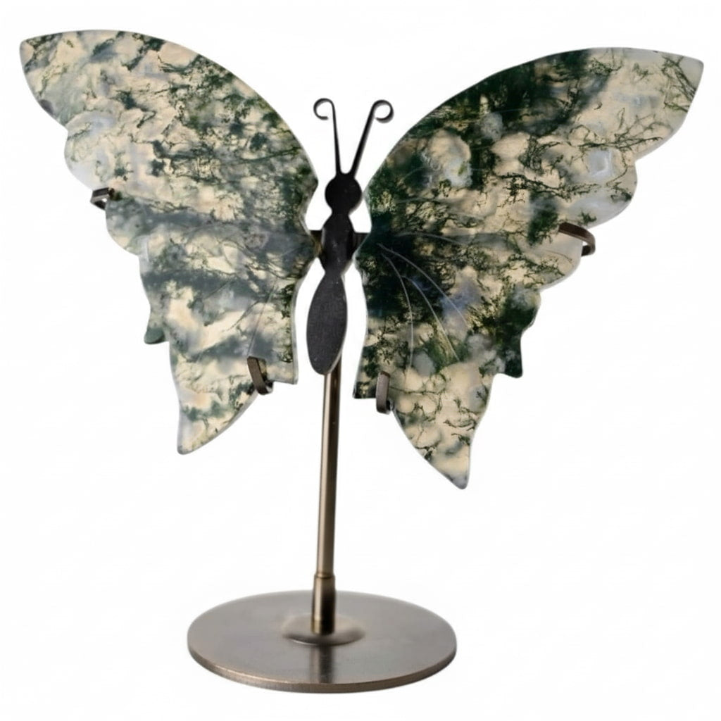 Moosachat Schmetterling - Natur & Balance CrystalScents
