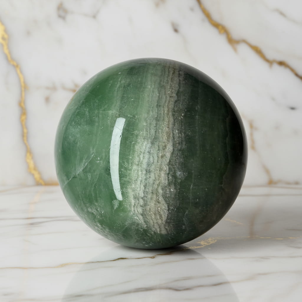 Fluorit Kugel – Balance & Erdung CrystalScents