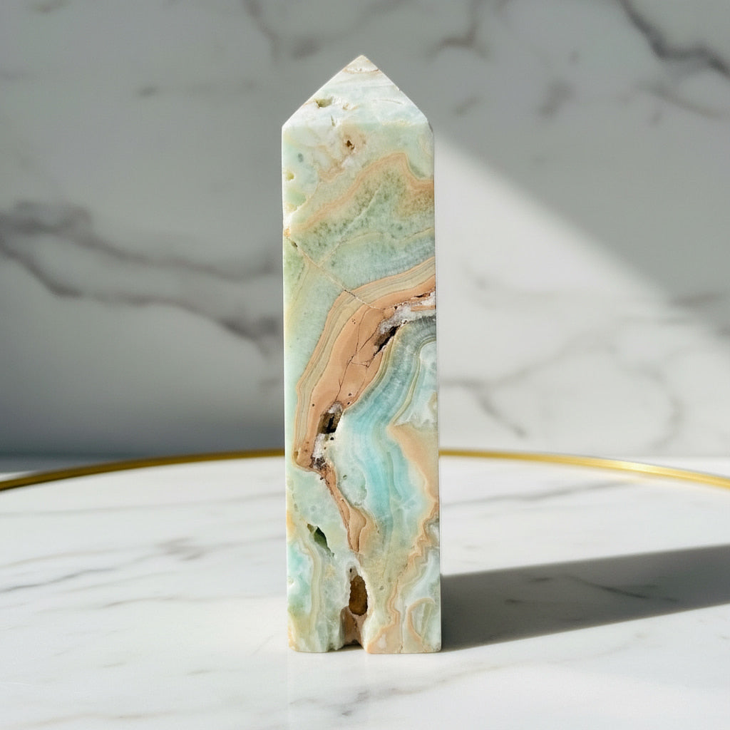 Aragonit Obelisk – innere Ruhe & Ausgleich CrystalScents